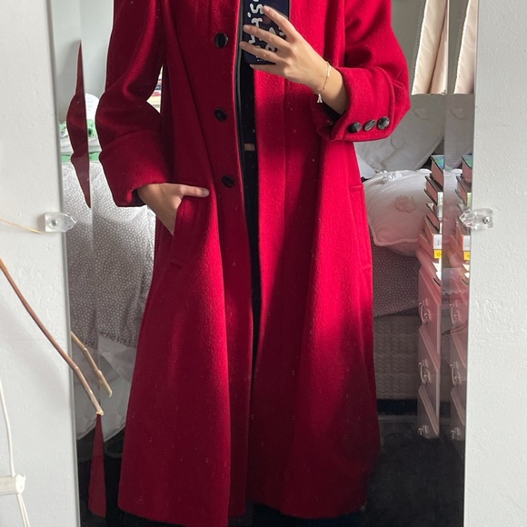 Vintage George David fashions Long Peacoat - Picture 2 of 4